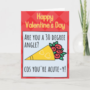 Wiskunde grap Acute-y Grappige Valentijnkaart Kaart