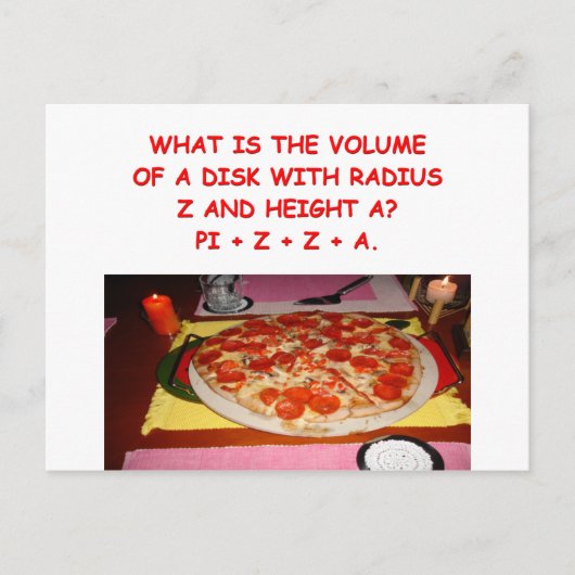 wiskunde grap briefkaart (Voorkant)