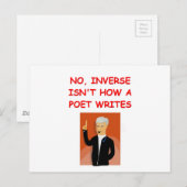 wiskunde grap briefkaart (Voorkant / Achterkant)