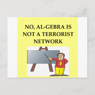 wiskunde grap briefkaart