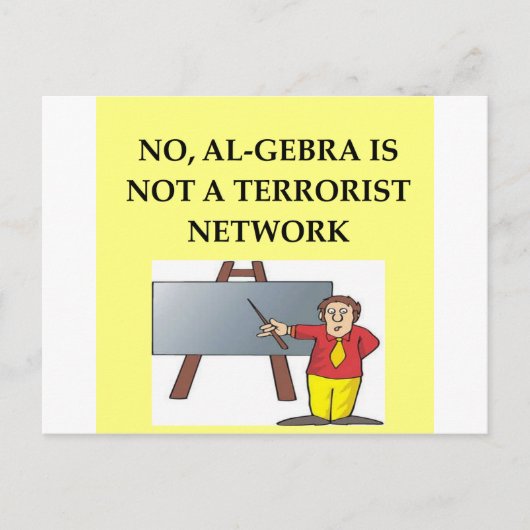 wiskunde grap briefkaart (Voorkant)