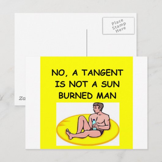 wiskunde grap briefkaart (Voorkant / Achterkant)