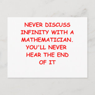 wiskunde grap briefkaart