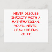 wiskunde grap briefkaart (Voorkant)