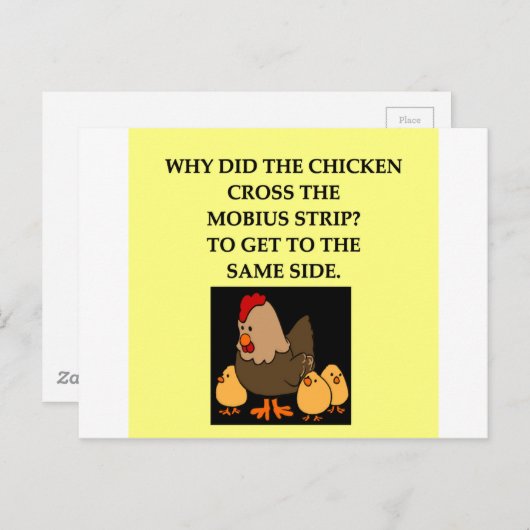 wiskunde grap briefkaart (Voorkant / Achterkant)