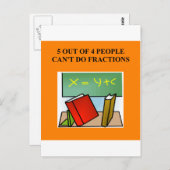 wiskunde grap briefkaart (Voorkant / Achterkant)