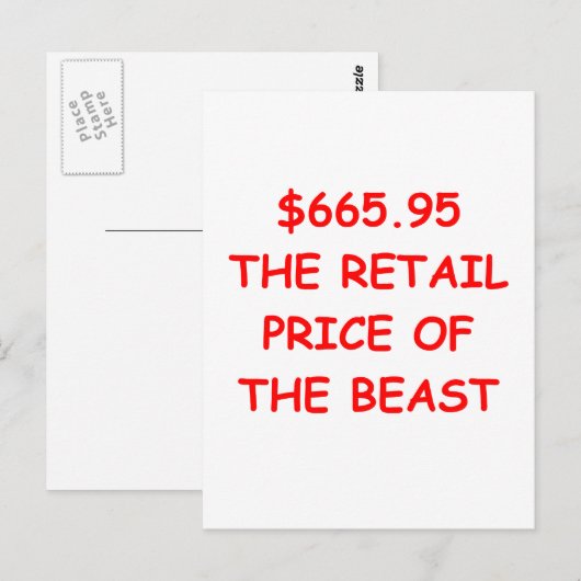 wiskunde grap briefkaart (Voorkant / Achterkant)