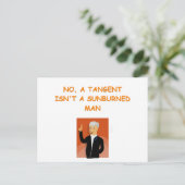 wiskunde grap briefkaart (Staand voorkant)