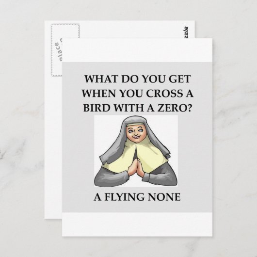 wiskunde grap briefkaart (Voorkant / Achterkant)