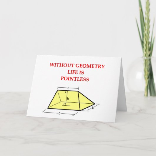 wiskunde grap kaart (Voorkant)