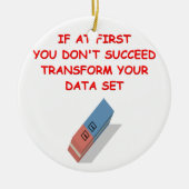 wiskunde grap keramisch ornament (Voorkant)