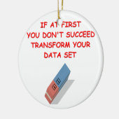 wiskunde grap keramisch ornament (Links)