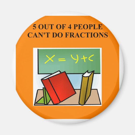 wiskunde grap magneet (Voorkant)