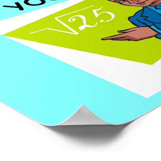 wiskunde grap poster (Hoek)