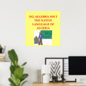 wiskunde grap poster (Thuiskantoor)