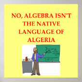 wiskunde grap poster (Voorkant)