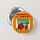 wiskunde grap ronde button 5,7 cm (Voorkant /achterkant)