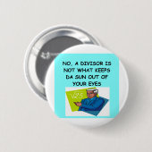 wiskunde grap ronde button 5,7 cm (Voorkant /achterkant)