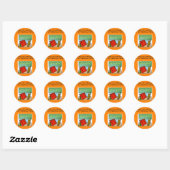 wiskunde grap ronde sticker (Vel)