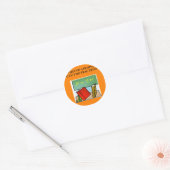 wiskunde grap ronde sticker (Envelop)