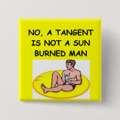 wiskunde grap vierkante button 5,1 cm (Voorkant)