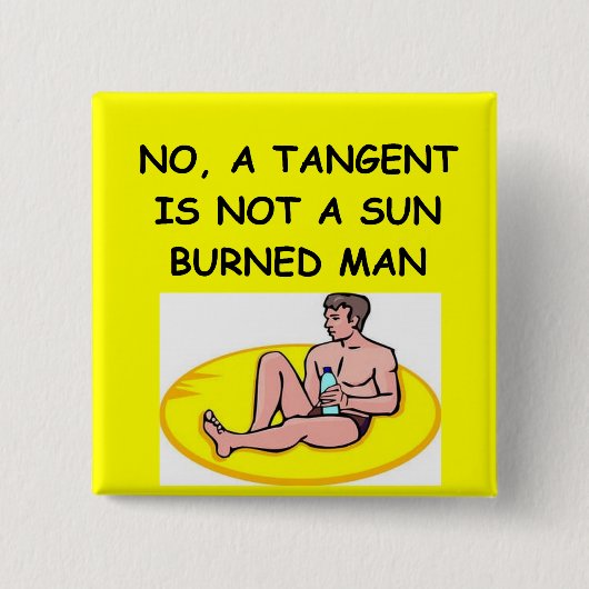 wiskunde grap vierkante button 5,1 cm (Voorkant)