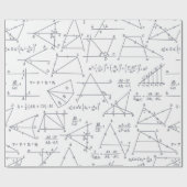 Wiskunde Graphs Pattern Teachers Cadeaupapier (Vlak)