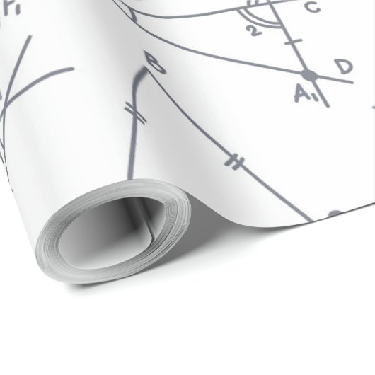 Wiskunde Graphs Pattern Teachers Cadeaupapier (Rol Hoek)