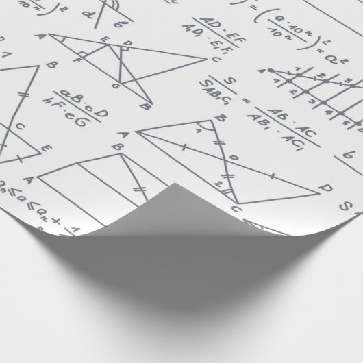 Wiskunde Graphs Pattern Teachers Cadeaupapier (Hoek)