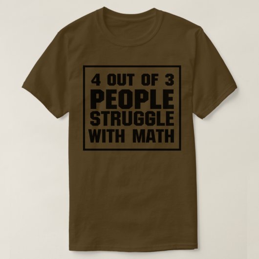 Wiskunde grappig t-shirt (Design voorkant)