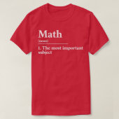 Wiskunde grappige definitie 1 t-shirt (Design voorkant)
