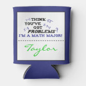 Wiskunde groot Afstuderen Funny Custom Koelbox Blikjeskoeler (Voorkant)