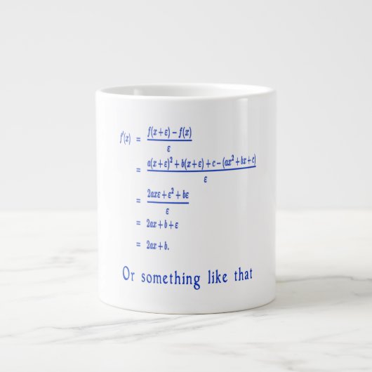 Wiskunde Grote Koffiekop (Voorkant)