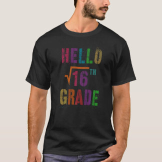 Wiskunde Hallo 4e leerjaar Wortel 16 Stud Docent S T-shirt
