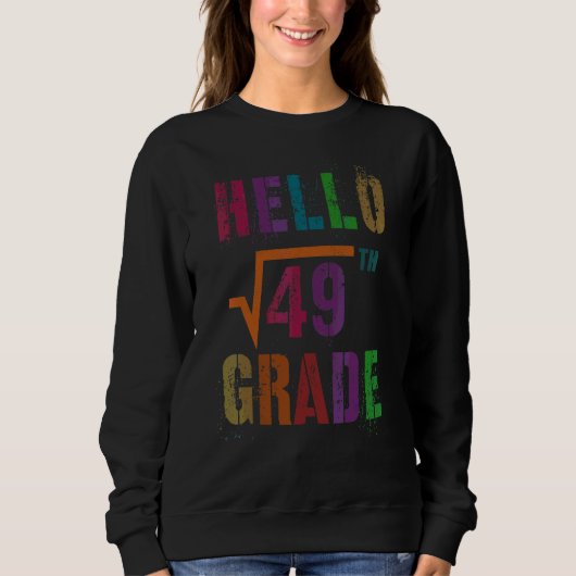 Wiskunde Hallo 7e klas Wortel 49 Stud Docent S Trui (Voorkant)