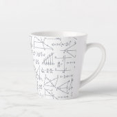 Wiskunde handgeschreven berekeningen Afbeeldingen Latte Mok (Rechts)