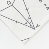 Wiskunde handgeschreven berekeningen Illustraties Fleece Deken (Hoek)