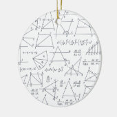 Wiskunde handgeschreven berekeningen Illustraties Keramisch Ornament (Links)