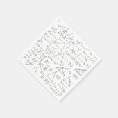 Wiskunde handgeschreven berekeningen Illustraties Servet (Hoek)