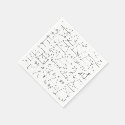 Wiskunde handgeschreven berekeningen Illustraties Servet (Hoek)