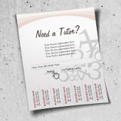 Wiskunde handleiding voor professionele zoekbalk flyer