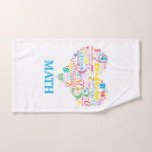 Wiskunde hart bad handdoek (Handdoek)