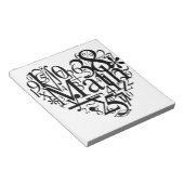 Wiskunde hart notitieblok (Schuin)