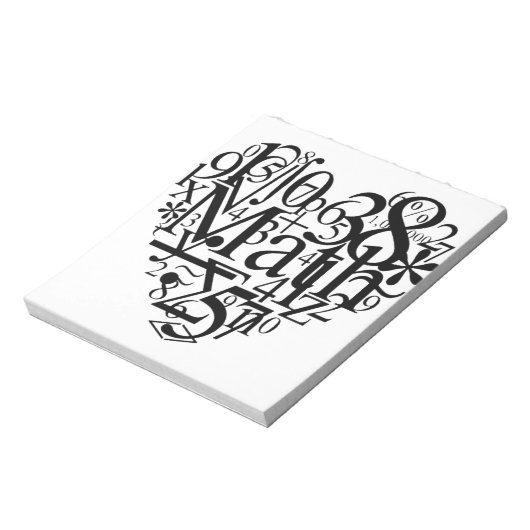 Wiskunde hart notitieblok (Linkerzijde)
