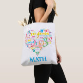Wiskunde hart tote bag (Dichtbij)