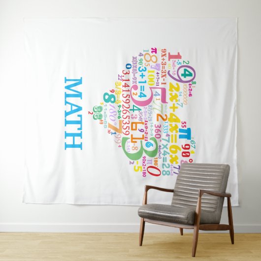 Wiskunde hart wandkleed (In Situ (horizontaal))