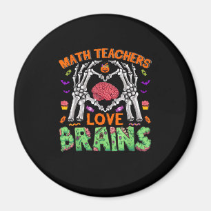 Wiskunde Hersenhart Skelet Hand Zombie Halloween Magneet