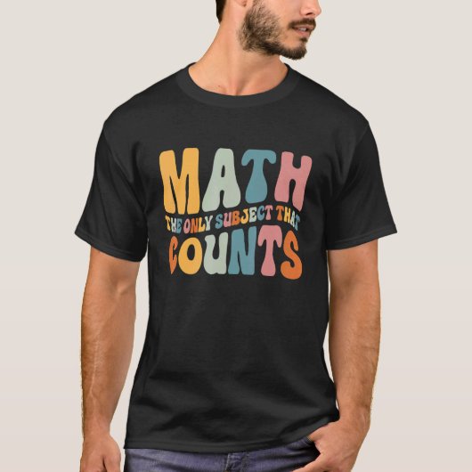 Wiskunde Het enige onderwerp dat graaf wiskundeler T-shirt (Voorkant)