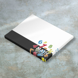 Wiskunde het enige onderwerp dat leuk citaat telt post-it® notes