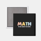 Wiskunde het enige onderwerp dat telt - Grappige w Magneet (Voorkant / Achterkant)